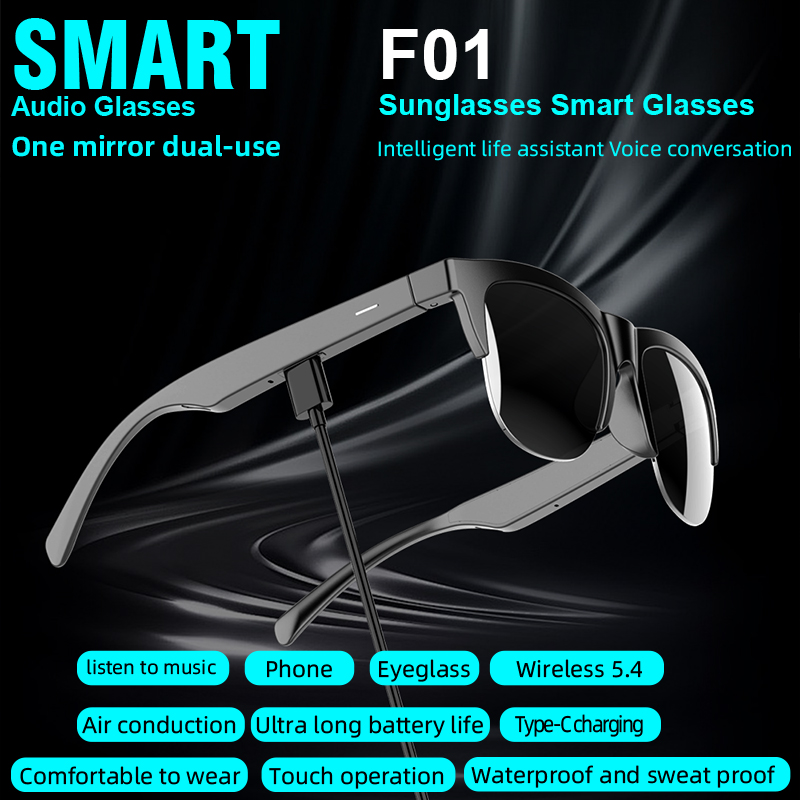 Smart Glasses Ar - Ai Translation Bluetooth Glasses V5.3 Version,