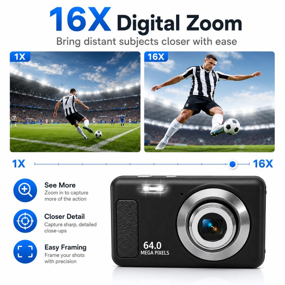 4K Ultra HD Portable Digital C - đánh giá và giá Electronics Home Gadgets