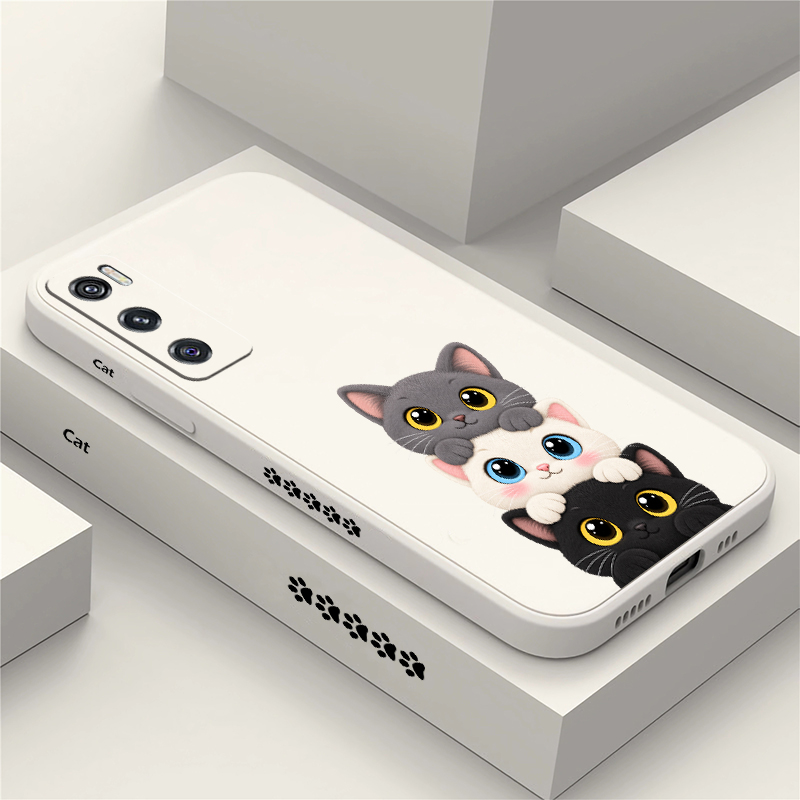 Cute Coloful Cats Phone Case F - đánh giá và giá Vivo V40