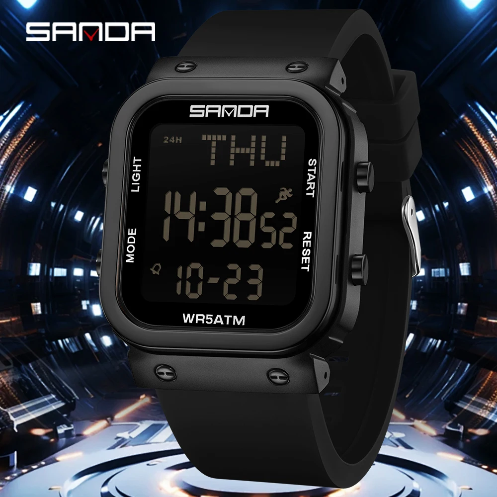 SANDA Digital Watch Men Milita - đánh giá và giá Electronics Gadgets For Men