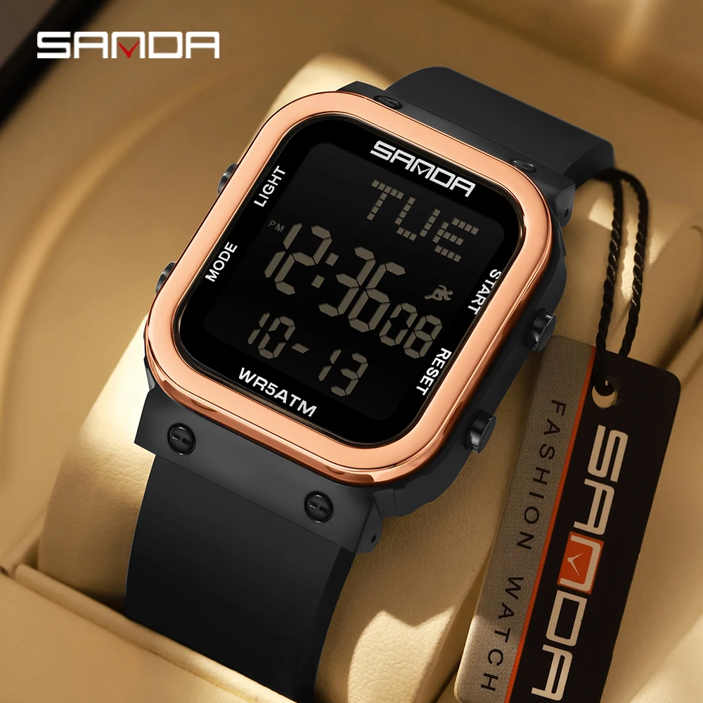 SANDA Digital Watch Men Milita - đánh giá và giá Electronics Gadgets For Men
