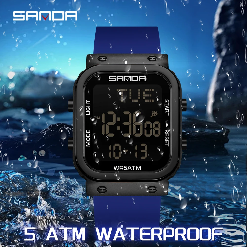 SANDA Digital Watch Men Milita - đánh giá và giá Electronics Gadgets For Men