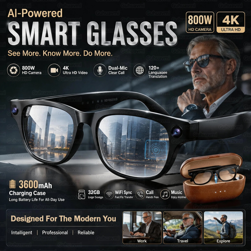 3600mAh Power Bank AI Smart Su - đánh giá và giá Smart Glasses Ar