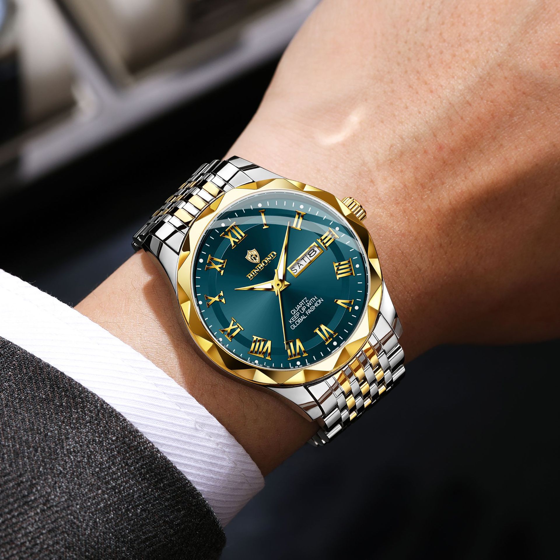 BINBOND Luxury Quartz Wristwat - đánh giá và giá Electronics Gadgets For Men